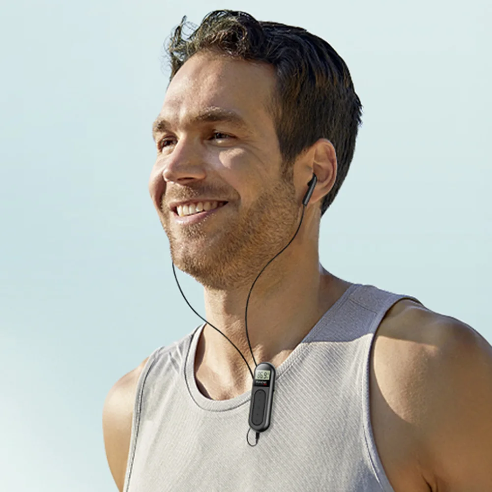 راديو FM صغير للجيب قابل لإعادة الشحن راديو محمول 3.5 ملم مشبك مقبس سماعة الرأس راديو صغير لاجتماع الدليل السياحي الرياضي #4