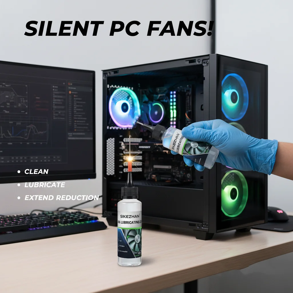 PC Cooling Fan Lubricating Oil, Precision Needle Lube, Quiet & Clean, Reduce Squeal, Restore Smooth Spin, Protect Bearings