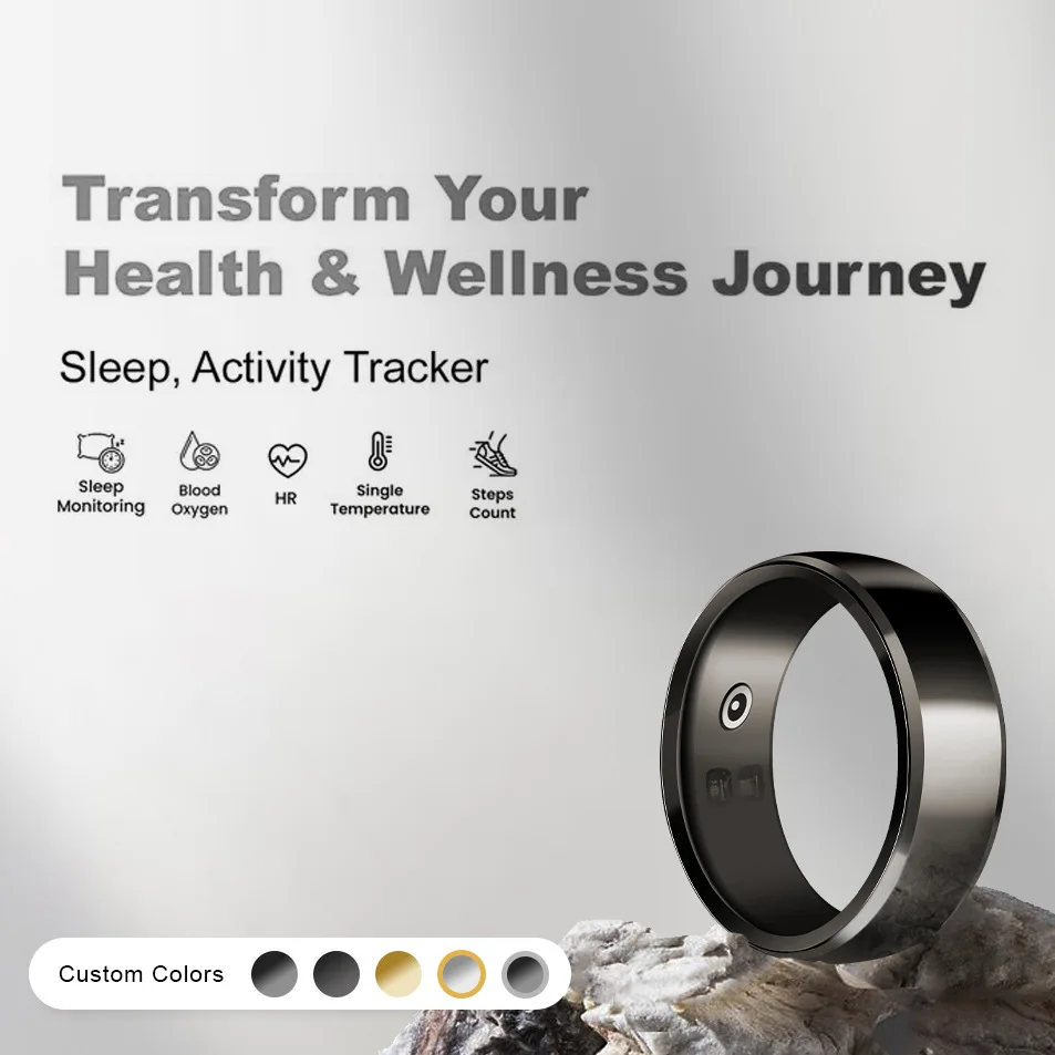 

R2 Smart Ring Bracelet Bluetooth Ring Finger Digital Ring Heart Rate Monitoring/Waterproof/Blood Oxygen/Sleep/Positioning