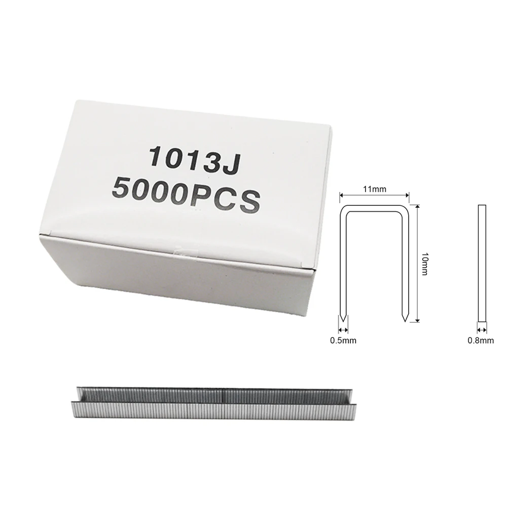 

5000pcs 20Ga Air Stapler Gun Needle Crown 11mm Length 13mm Frame Staples Carpentry nails U-shape Nails for Pneumatic nailer