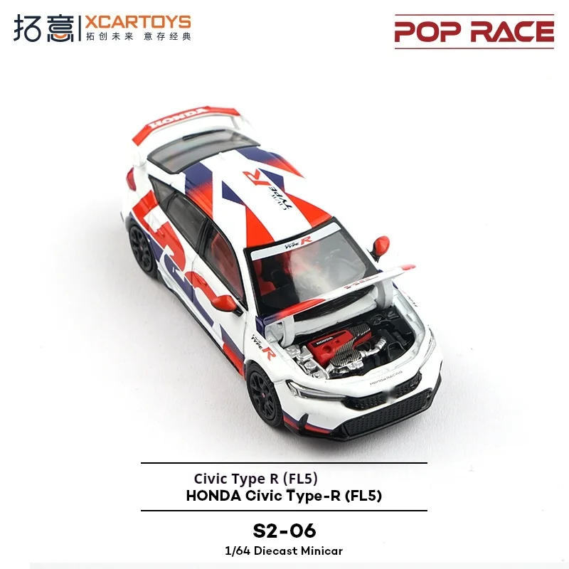 

XCARTOYS масштаб 1/64 Type-R FL5 литая под давлением модель автомобиля из сплава S2-06 окрашенная HRC гоночная версия Коллекционная игрушечная машина
