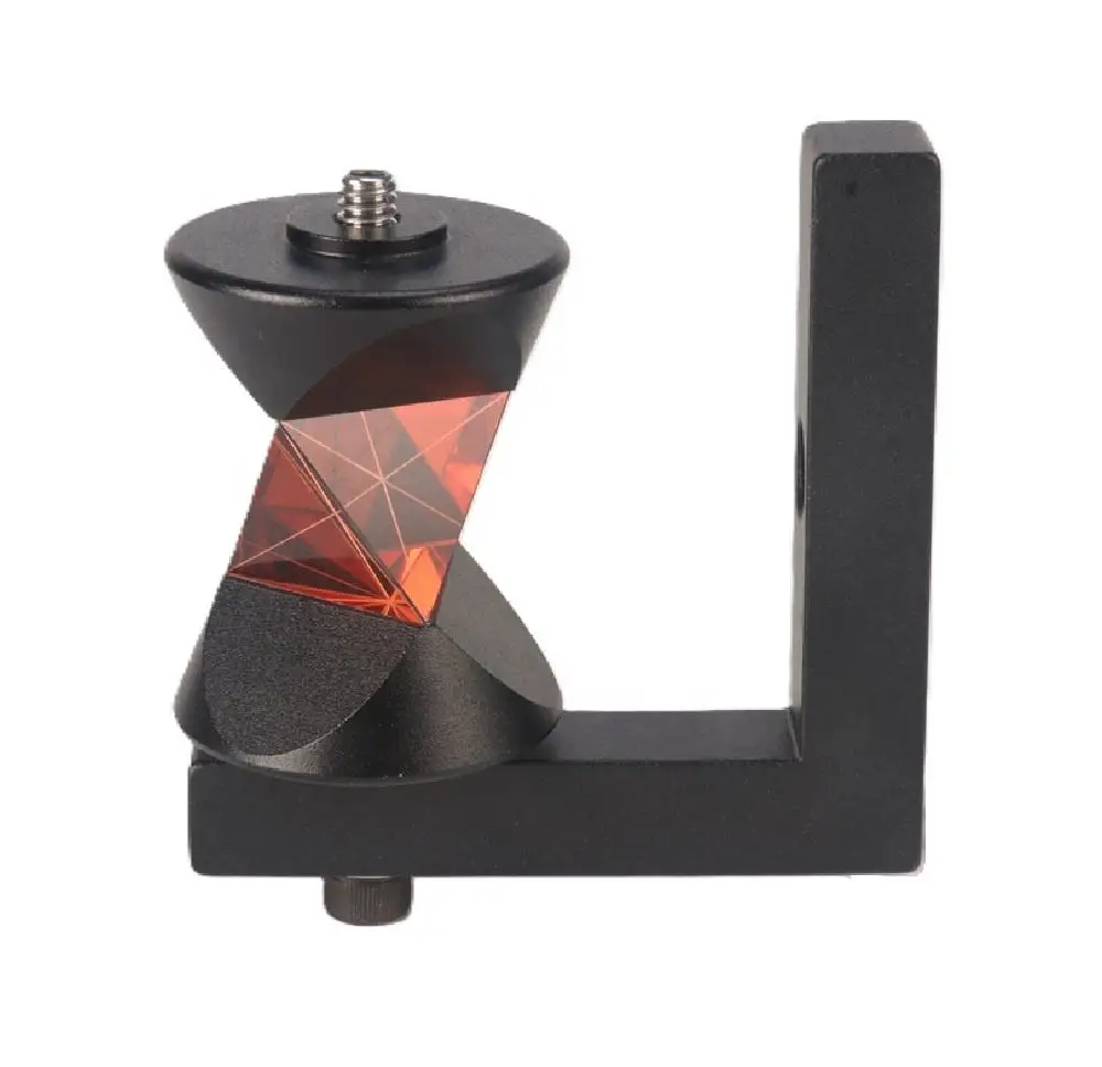 360 Degree Mini Reflective Prism with L Bracket Universal Surveying Prism Compatible with Style Total Station Measuring