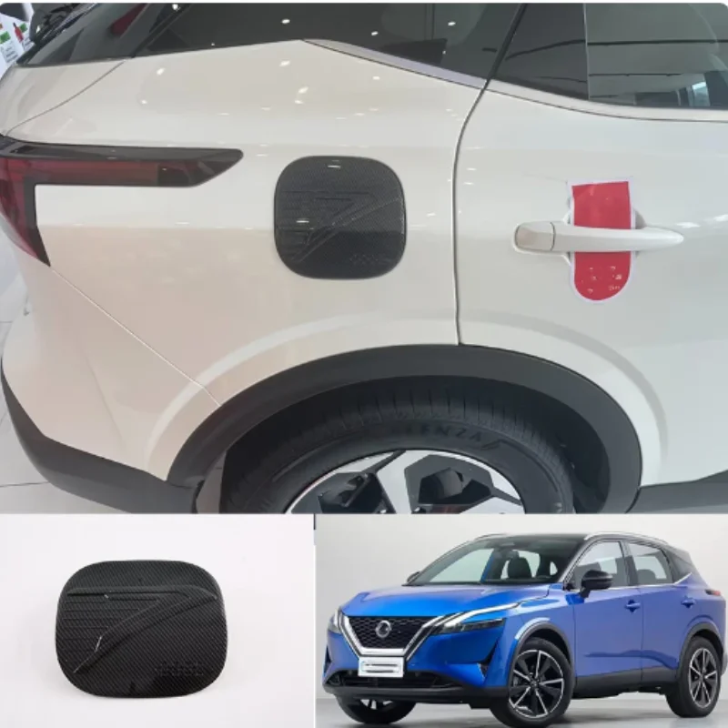 

For Nissan Qashqai J12 2023 2024 ABS carbon car fuel tank cap fuel tank fill cap decorative sticker external accessories