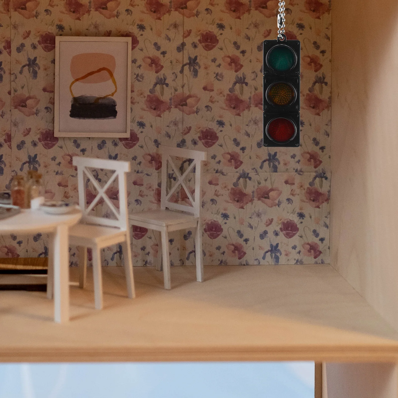 

2Pcs Miniature Simulation Traffic Light Flashing Design for Children's Traffic Awareness Educational Tool for Kindergarten Sand