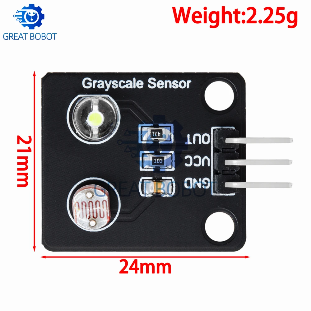 BS Photosensitive resistor Light Sensor Analog Grayscale Sensor Electronic Board Line finder tracking module For Arduino DIY Kit