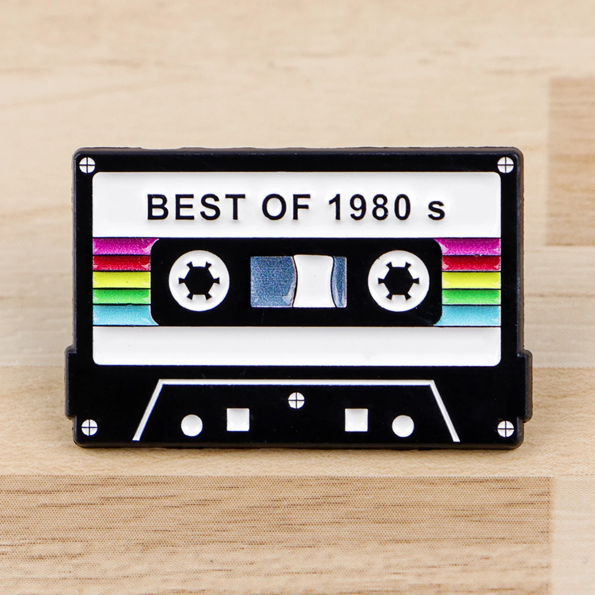 Retro 80s 90s Enamel Pins Vintage Cassette Tape Brooches Old School Lapel Pins for Backpacks Jewelry Gift For Friends - view 4