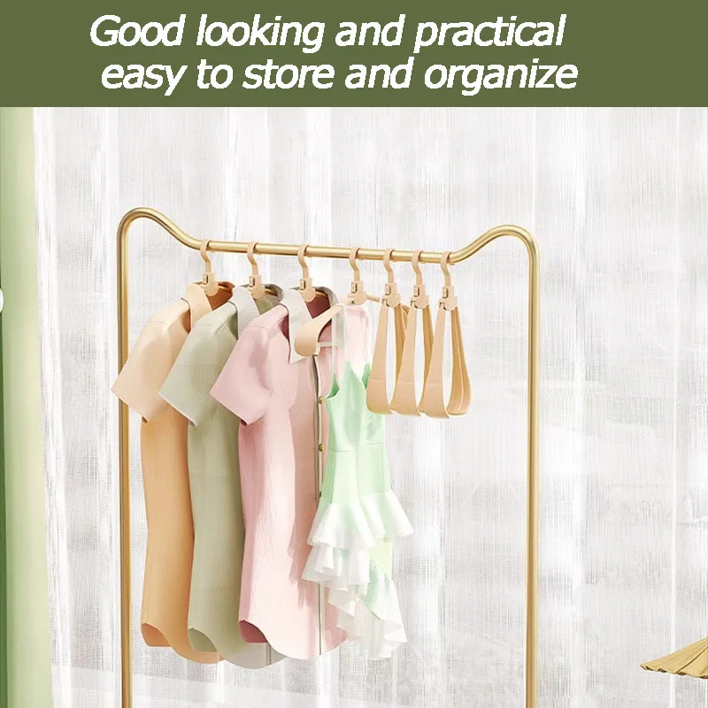 I KNOW Folding Hanger White Grey Multi-functional Plastic Household Portable Clothes Hanging Wide Shoulder Clothes Hanger Rack