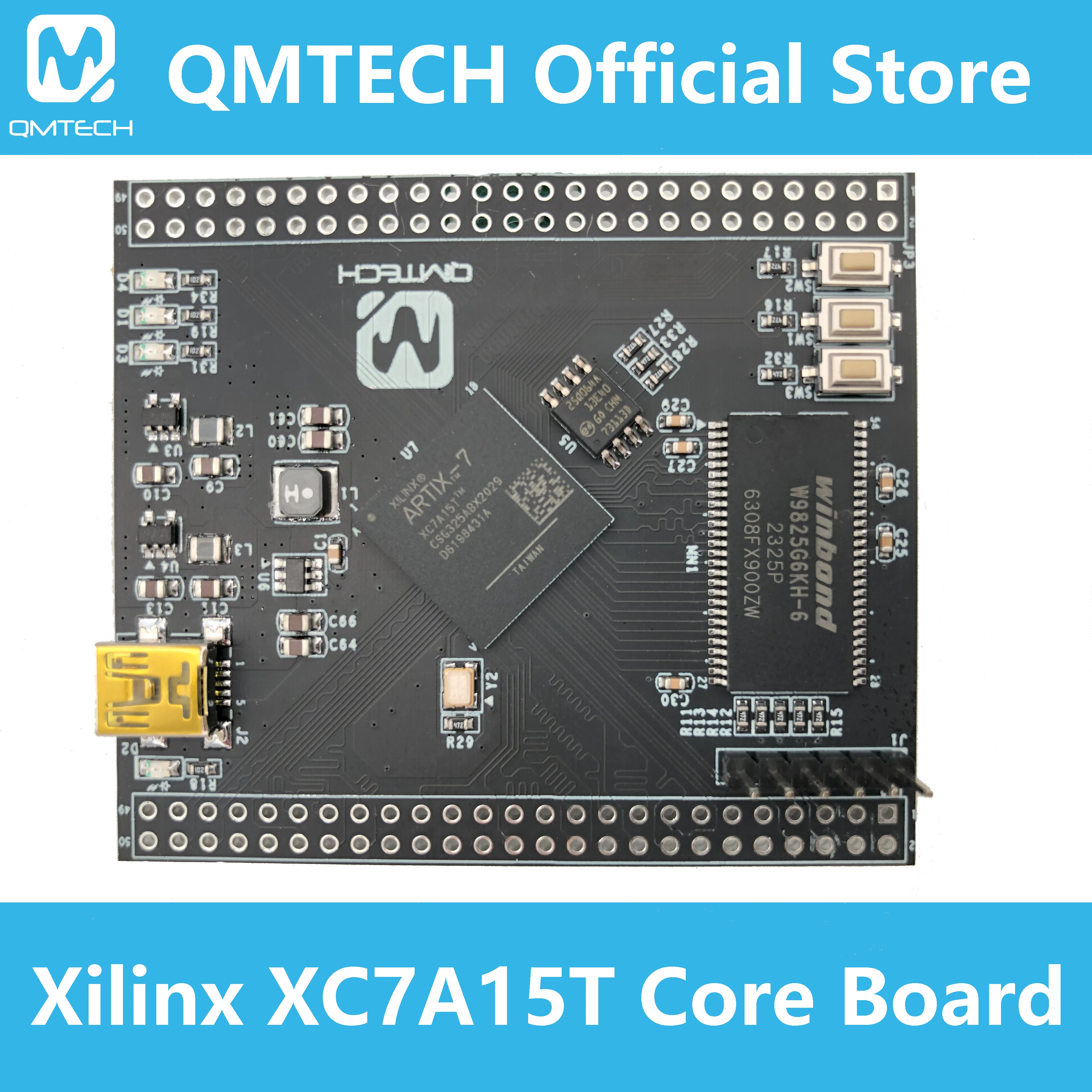 QMTECH Xilinx FPGA Artix7 Artix-7 XC7A15T SDRAM اللوحة الأساسية #1