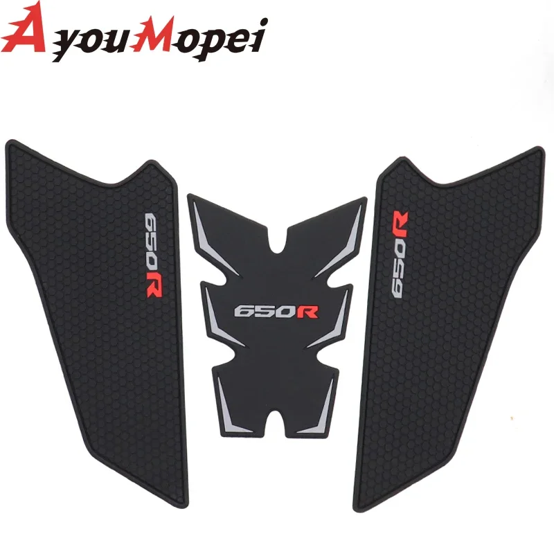 Motorcycle Anti-Slip Side Fuel Oil Tank Pad Protector Decals Sticker Pads For Honda CB650R CBR650R CB CBR 650 R 650R 2019-2023