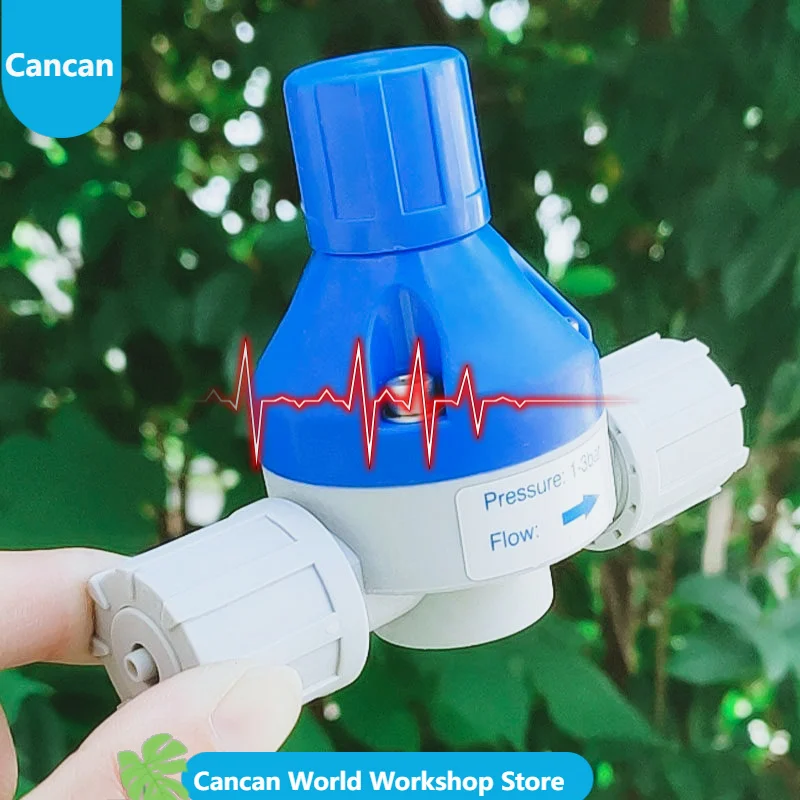 UPVC Back Pressure Valve for Dosing Systems, Plastic Pressure Relief Valve with Hose Connection