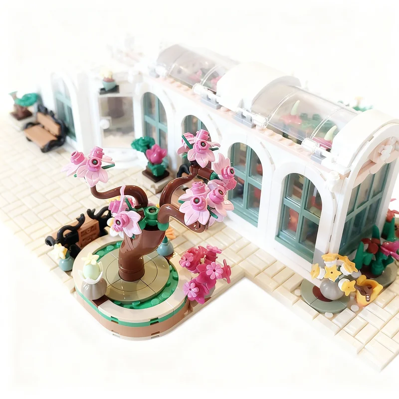 2506pcs MOC Botanical Gardens Extension City Model Building Blocks Architecture Toys Christmas Gifts Kids Birthday Brick Idea