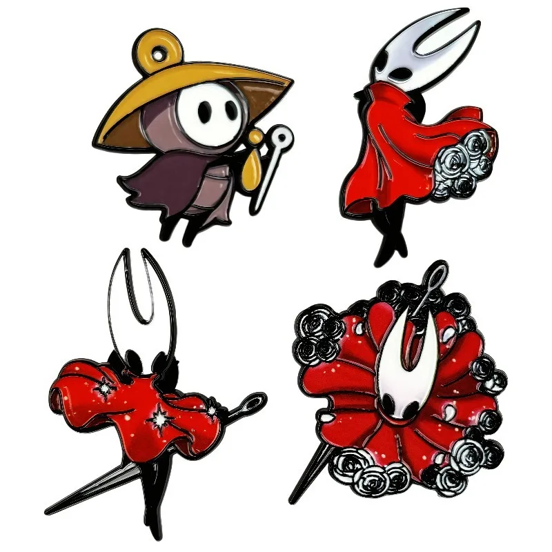 

Hollow Knight Cartoon Metal Brooch Creative Personality Anime Peripheral Badge Unisex Decorative Accessories Y2k Fashion Toys