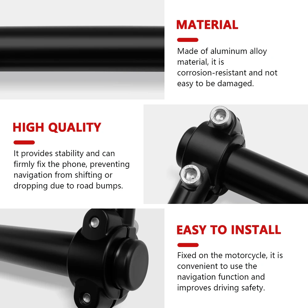 دراجة نارية حامل هاتف GPS الملاحة حامل اكسسوارات جديدة ل ZX-6R ZX6R ZX-636 ZX636 2018-2025 2024 2023 2022 2021 2020 #6