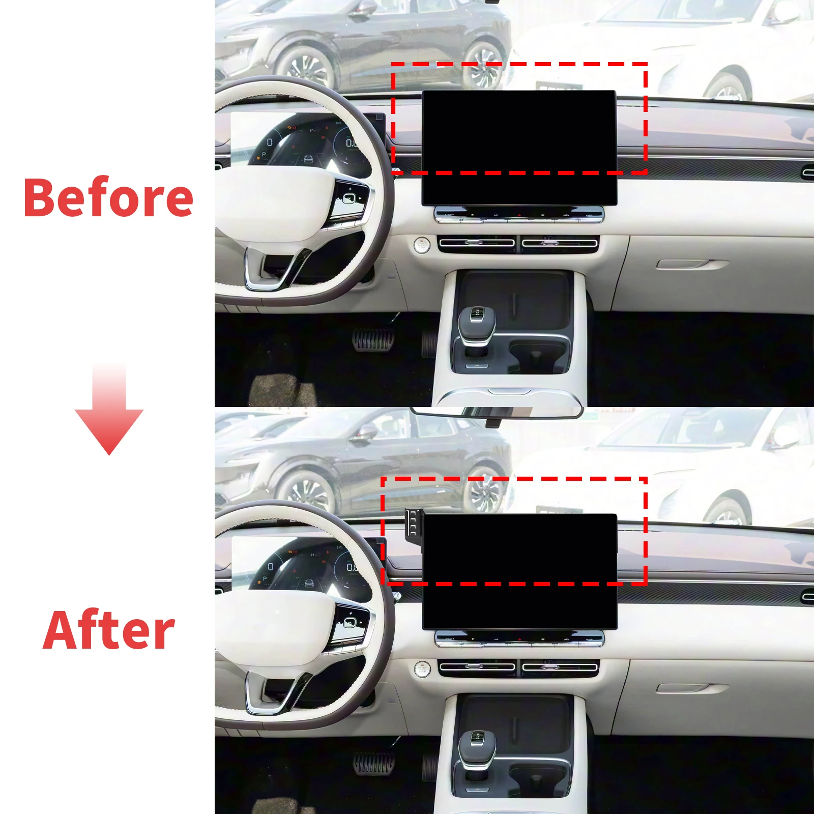 Suporte de Navegação para Telefone Personalizado para Changan Eado 4ª Geração 2026 2027 - Acessórios Automotivos