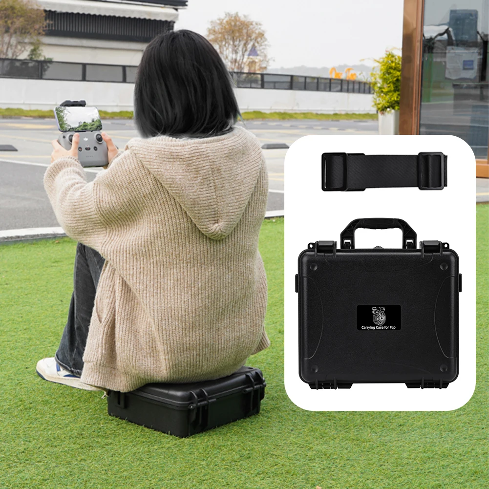DJI フリップハードキャリングケースポータブル収納袋防水ハードシェルケース防爆ケースハンドバッグ DJI フリップドローン用