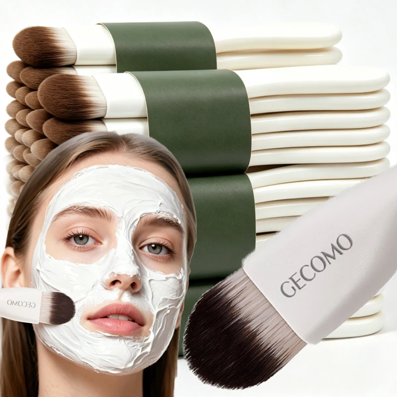 Facial Mask Brushes Double Head Face Cleaning Scraper Mud Film Special Brushes Professional Soft Hair Makeup Foundation Brushes