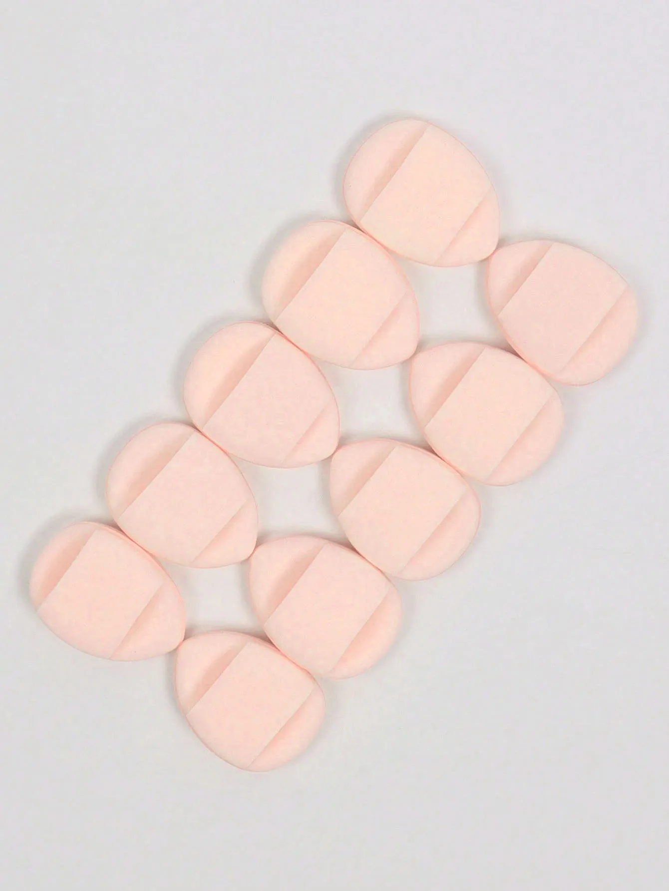 10/50 szt. Poduszka do różu na palec, z poduszką powietrzną do pudru, gąbka do blendowania bez lateksu i gąbka do makijażu