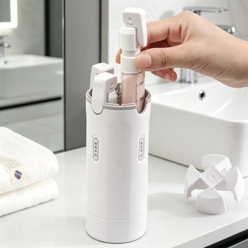 Travel Bottles Set Leak Proof Refillable Toiletries Container 4 In 1 Portable Botol Travel