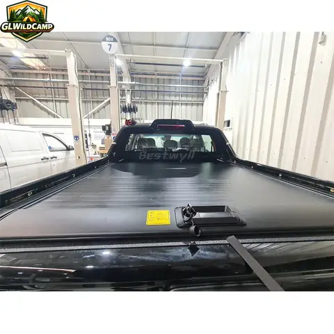 Wholesale Retractable Roll-up Truck Bed Covers Roller Lid Manual Pickup Tonneau Cover for Chevrolet Colorado  F03