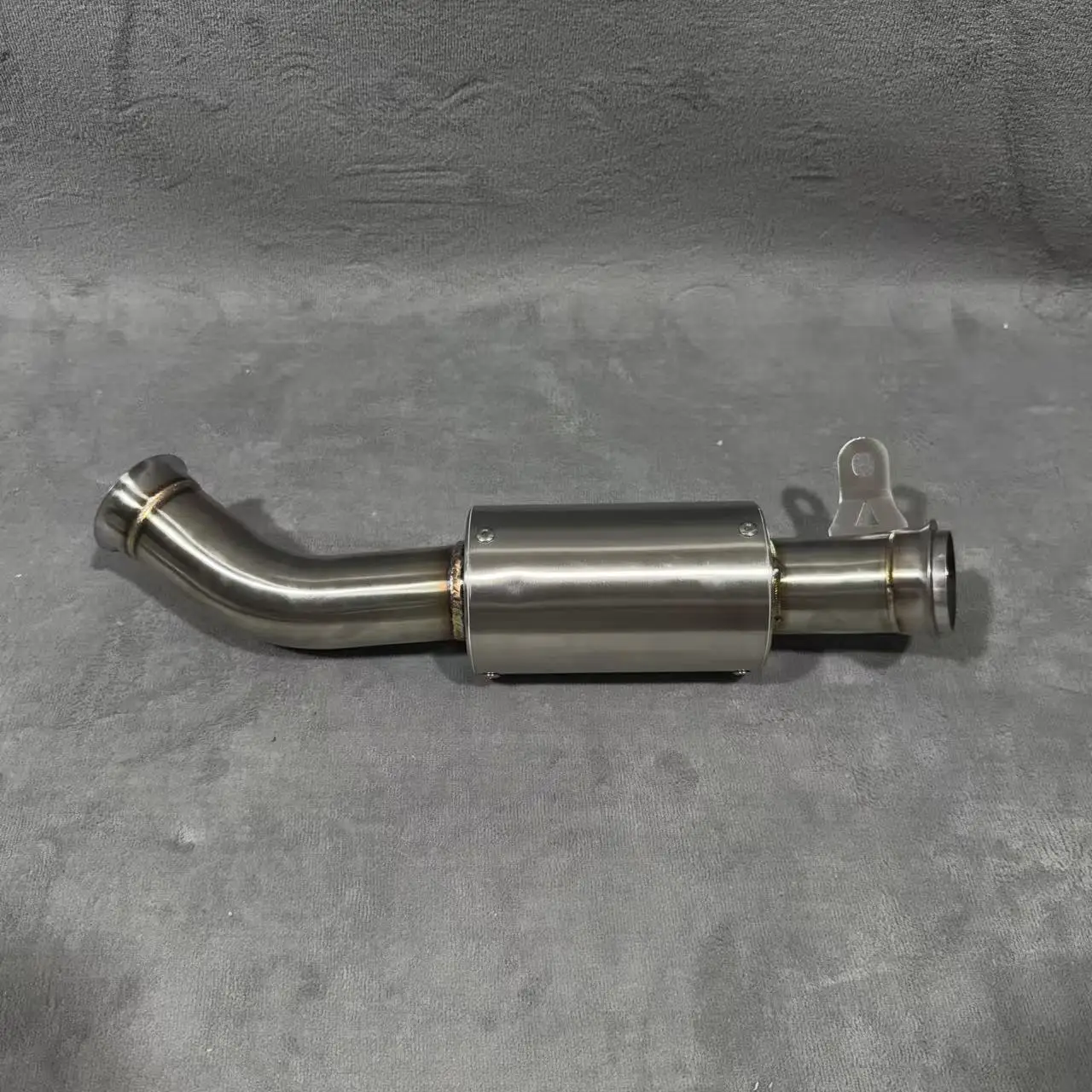 Stainless Steel Mid Pipe With Resonator for 2012-2019 KTM Duke 690, Stock Diameter Direct Replacement