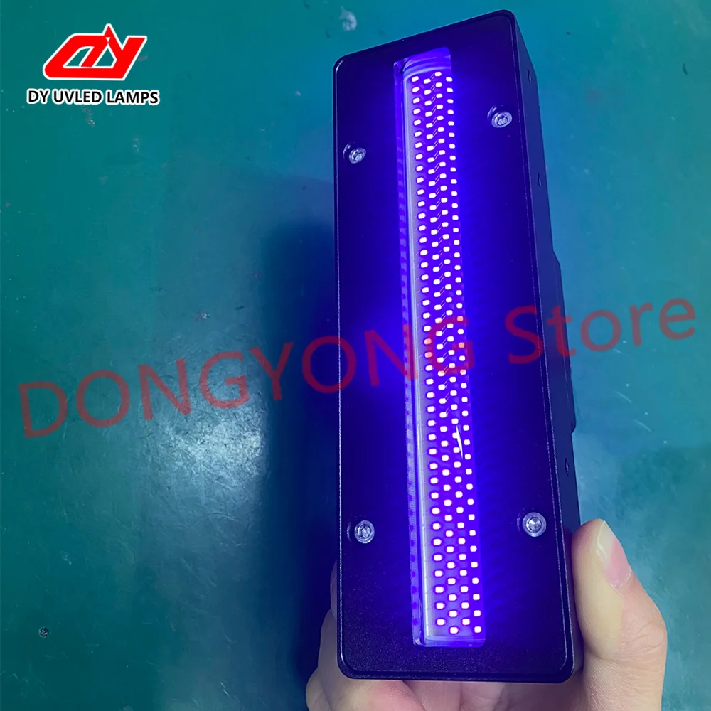 350W UV LED Curing Lamp 140/15 Area 395nm for UV Flat Panel Printer KINGT HandTop Universal Ink Cure Lamp