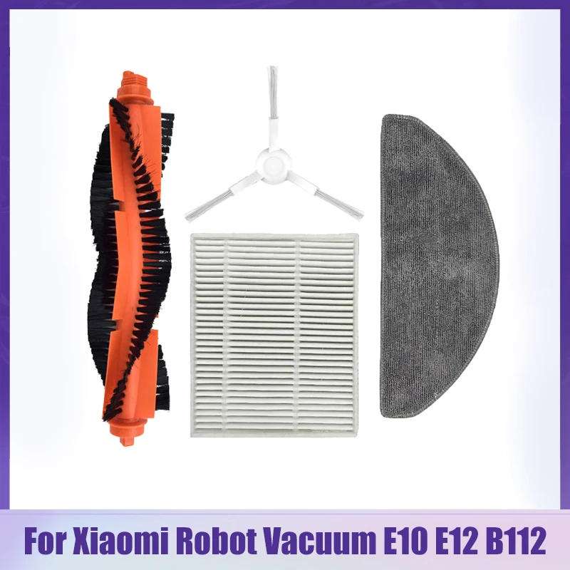 Mop Cloth Rags Accessories For Xiaomi Robot Vacuum E10 E12 B112 Sweeper Cleaner Spare Parts Roller Side Brush Hepa Filter