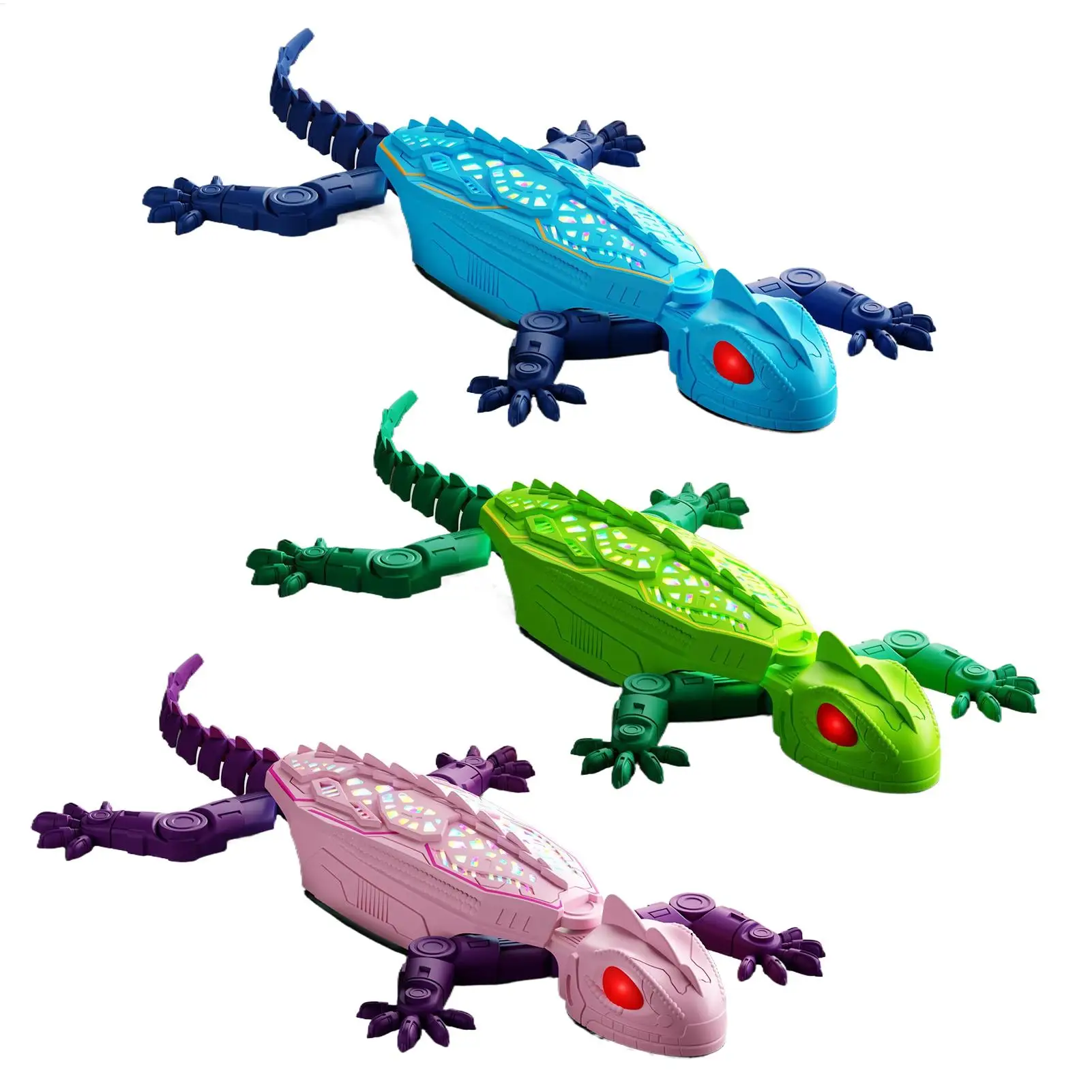 Remote Control W all Climbing Gecko Toy With LED Eyes, Rechargeable Suction Lizard For Kids Gift Interactive Carpet & Wall Play