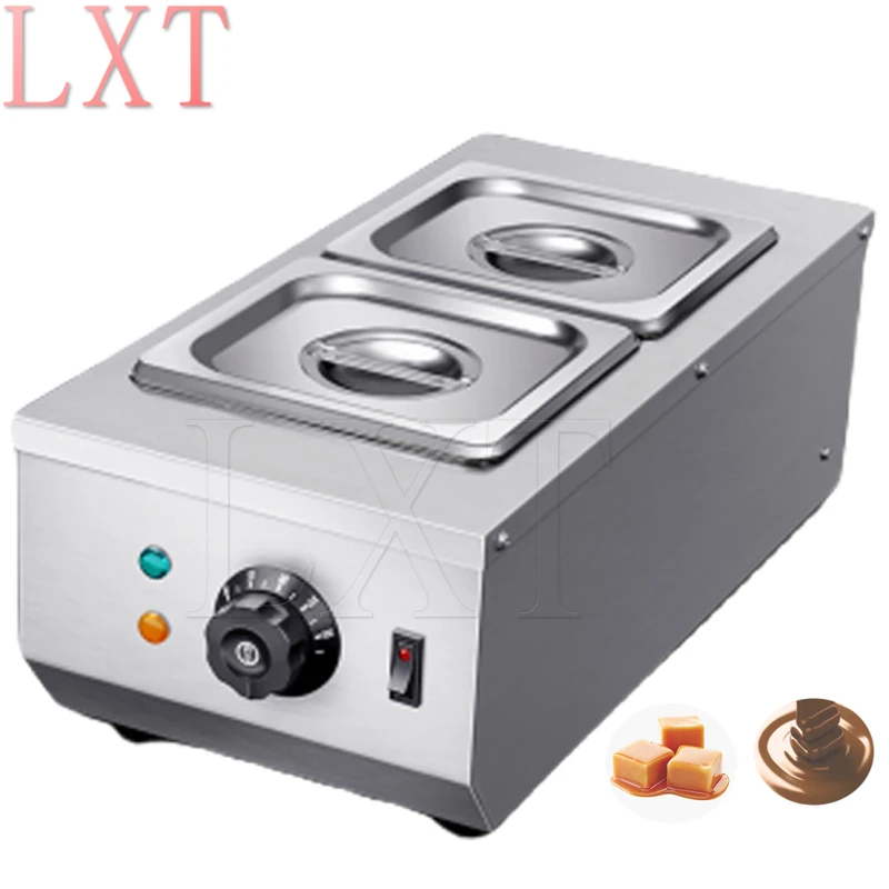 

Electric Chocolate Cheese Melting Machine Heater Commercial Double Hot Pot Fountain Boiler Dipping Cylinder Melter Pan Warmer