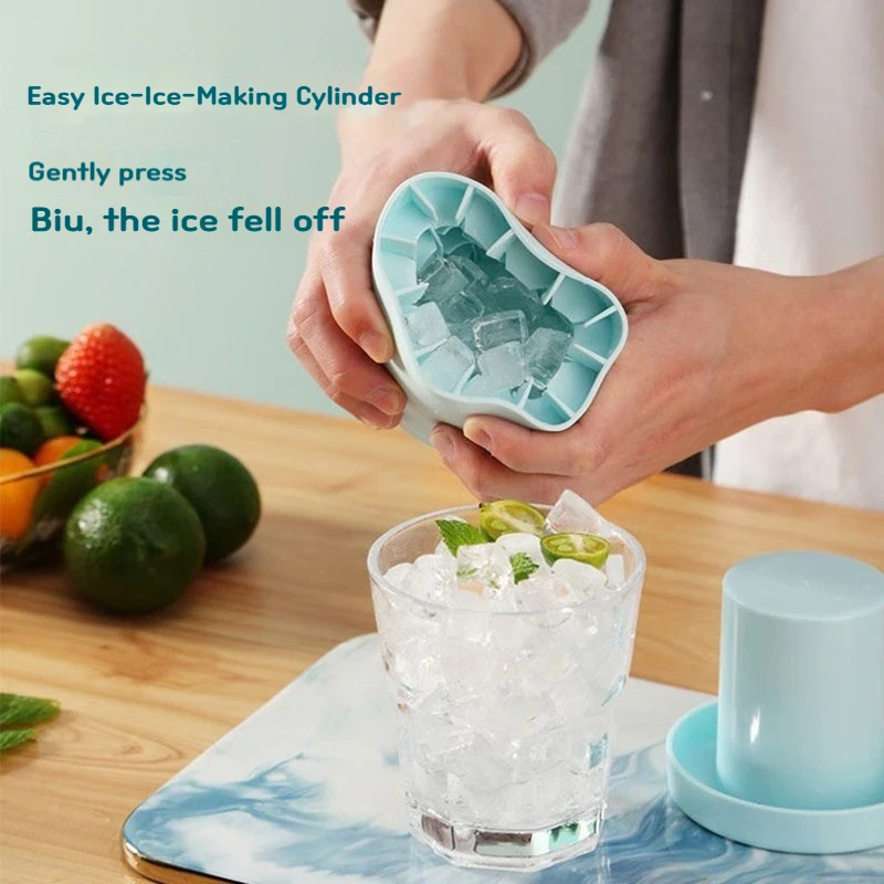 

Cylindrical Silicone Ice Grid Mold, Household Easy Breaking Mini Mold, Food Grade, Self-made Ice Block Mold