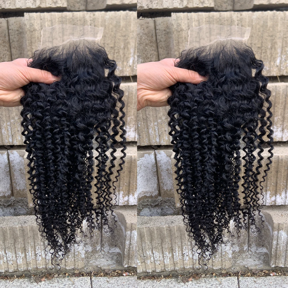 

Kinky Curly 13x4 13x6 HD Lace Frontal Only Pre plucked Natural Hairline 4x4 5x5 6x6 Invisible HD Lace Closure Only Brazilian