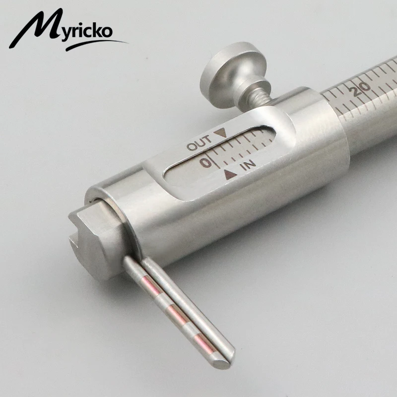 1PC Dental Orthodontic Sliding Caliper 0-80mm Implant Measuring Gauge Scale Round Dentistry Tool Dentist Product