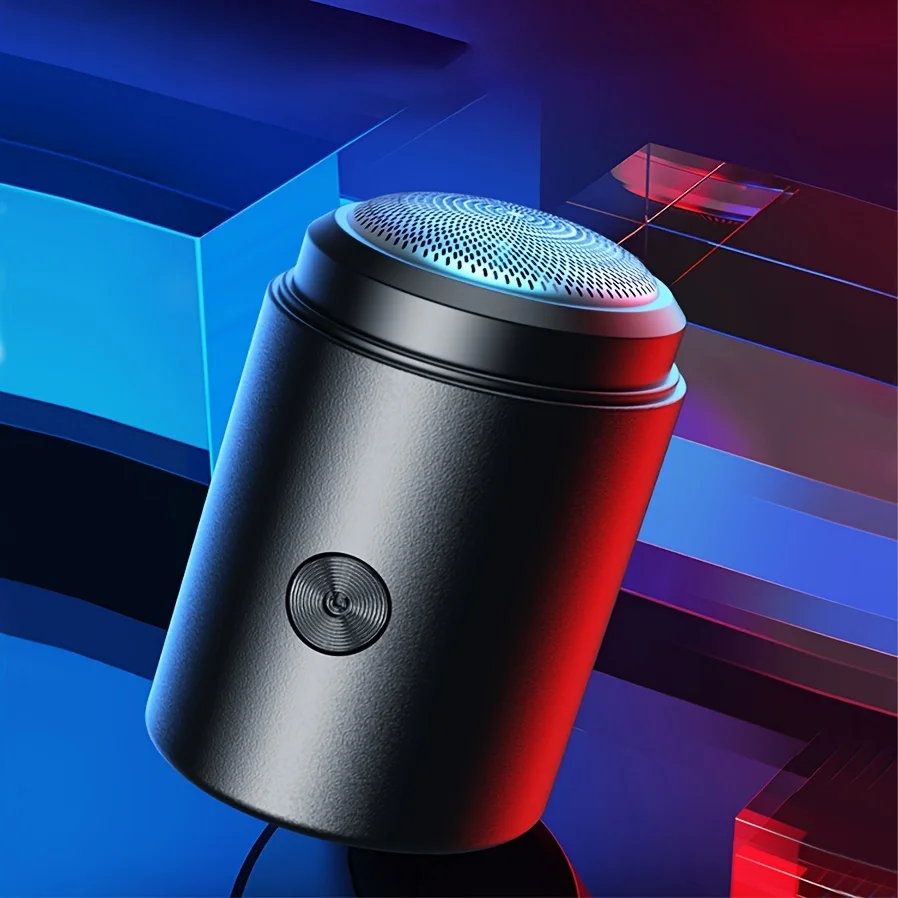 Electric Razor for Men Pocket Size Mini Portable Shaver Wet and Dry Mens Razor USB Rechargeable Shaver Charging Easy One-Button