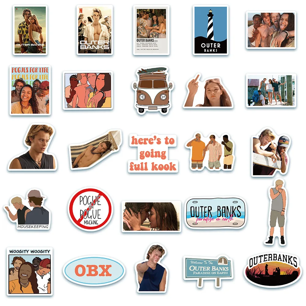 50 قطعة من المسلسل التلفزيوني الكلاسيكي البنوك الخارجية ملصق الكرتون الكتابة على الجدران الزخرفية الأمتعة الكمبيوتر المحمول كوب ماء ملصق مضاد للماء لعبة أطفال #6