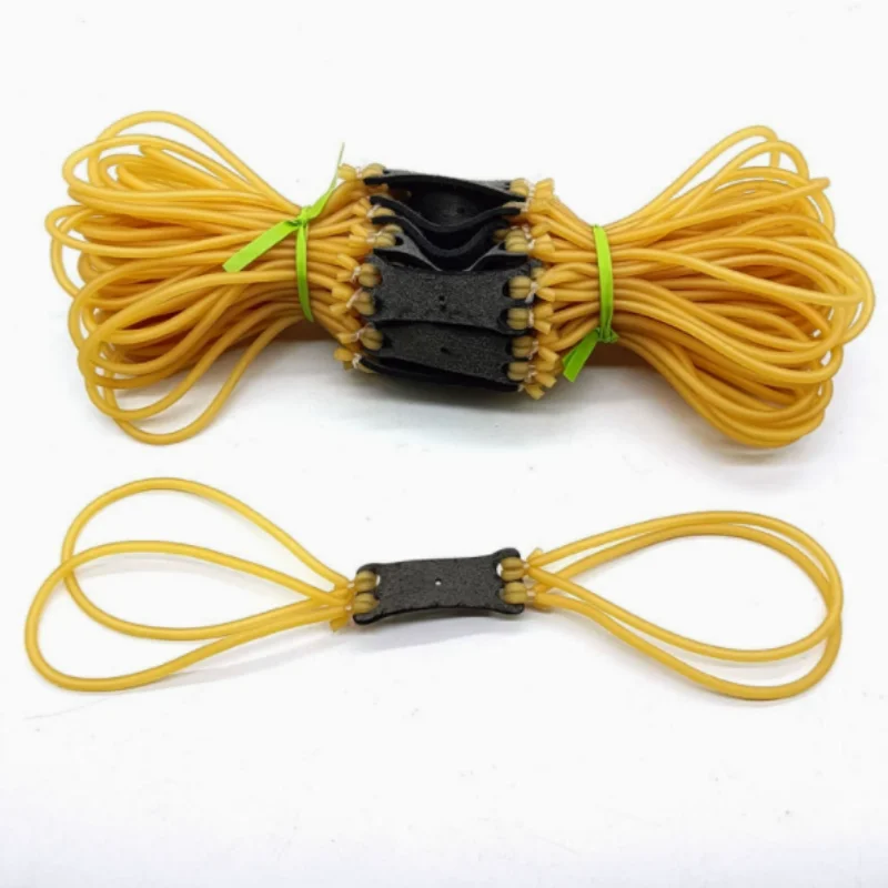 8 Strand Reinforced Slingshot Latex Elastic Bands High Tensile Wear-resistant Catapult Tube Spare Parts for Outdoor Shooting