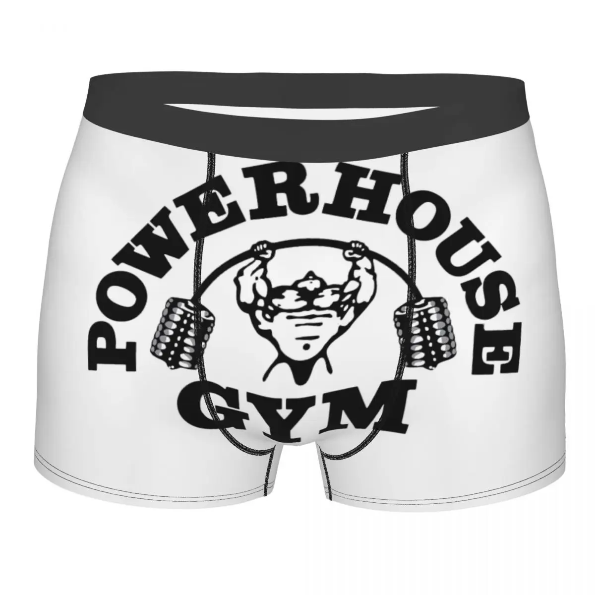 

Custom Powerhouse Gym Boxer Shorts For Homme 3D Print Fitness Building Muscle Underwear Panties Briefs Soft Underpants