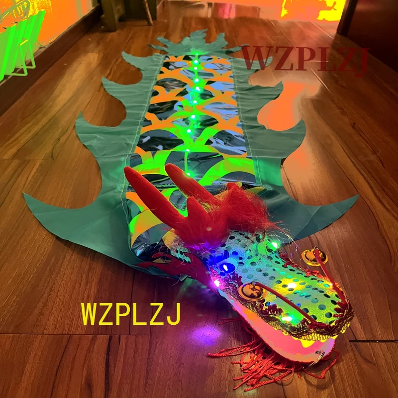 

light 3m Dragon Dance Ribbon Props Costume Dance Child Outdoor Sports Fitness Square Halloween Carnival Toys Activities