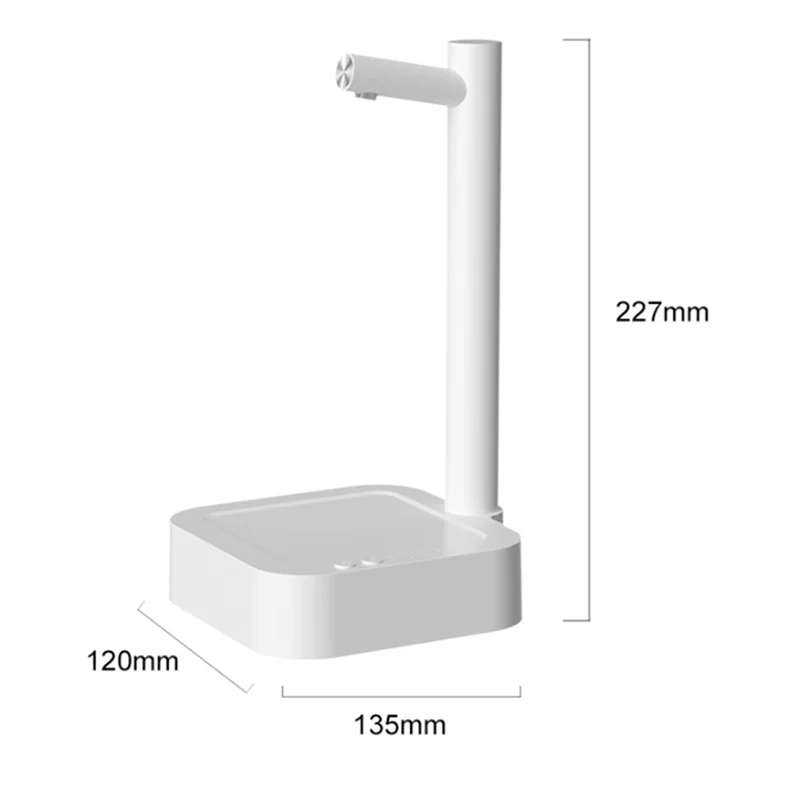 AD-6 مستويات من مضخة المياه الذكية لضخ المياه الكمي، شحن محمول من النوع C، أبيض سهل التركيب