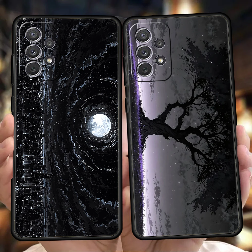 Vast Starry Sky Phone Case for Samsung Galaxy A17 A15 A13 A22 A23 A25 A32 A33 A35 A51 A53 A55 A71 A72 5G SOFT TPU Shell Fundas