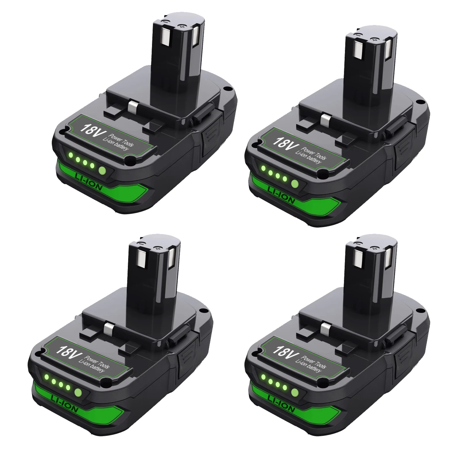 3000mAh Ersatzakku für Ryobi 18V Li-Ion Akku, kompatibel mit Ryobi P107 P108 RB18L50 Akku-Werkzeugen