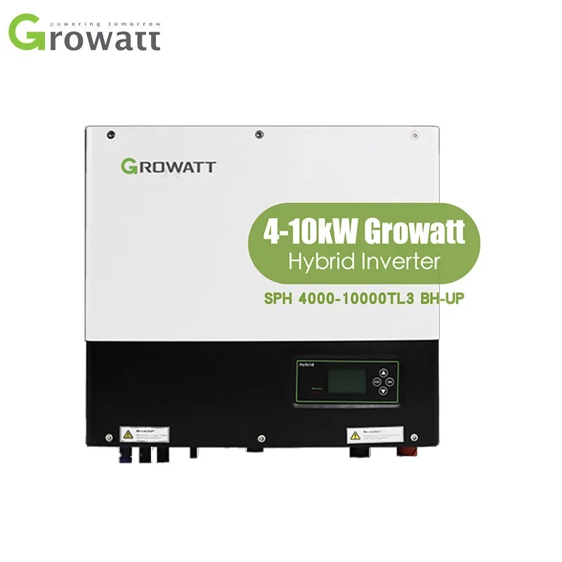 

Growatt 5000W 10000W 2 Mppts Inwenter Hybrydowy 3 Phase Ac Dc 25A 100-550V 순수정현파인버터 With Wifi Controller