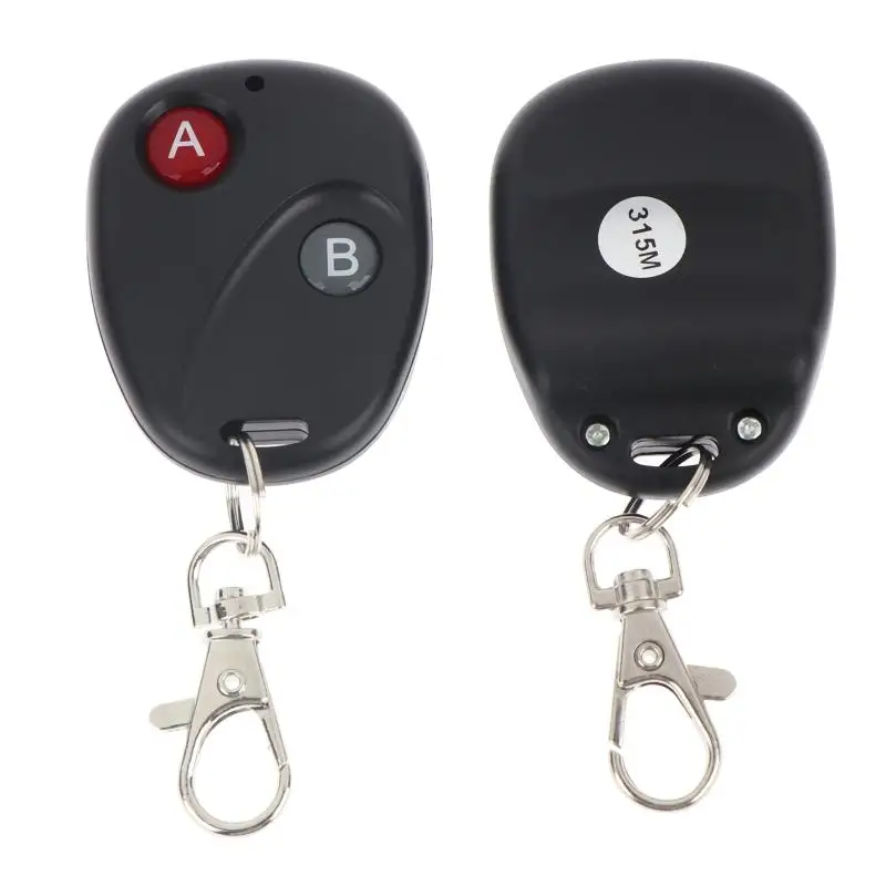 2‑Way 315MHz 433MHz RF Wireless Remote Switch, Small Relay Transmitter Key For Garage Gate Door Remote Control