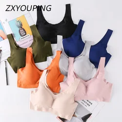 Women Seamless Bra Comfortable Underwear with Pads Comfortable Without Steel Ring Sleep Push Up Underwear Sexy Sports Bra
