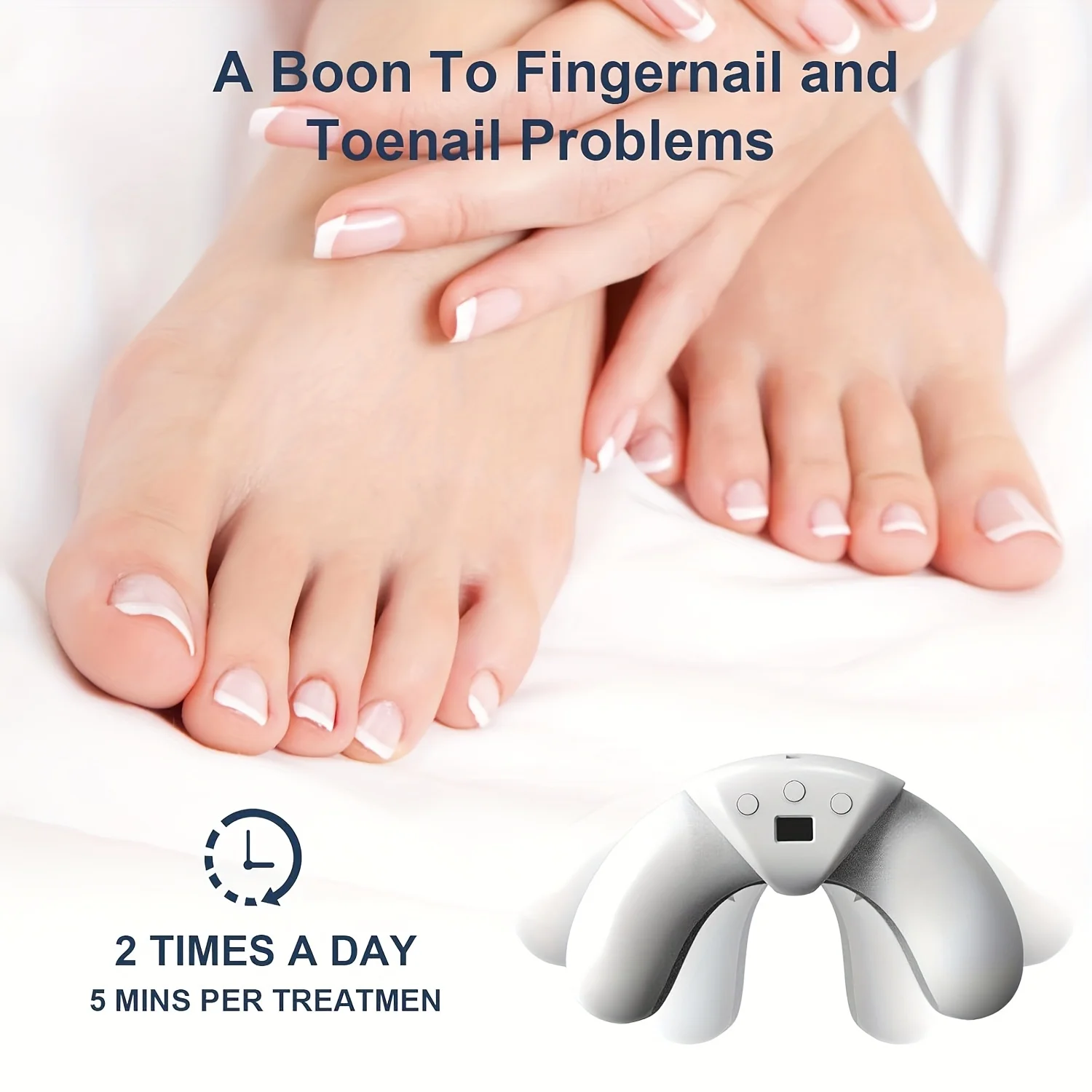 1/2/4 個の爪真菌ライトデバイス、複数の爪と足の爪用