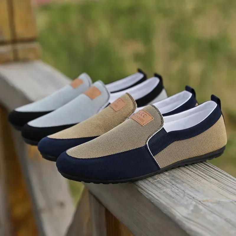 2022 Men Loafers Shoes driving Fashion Boat Footwear Man Brand canvas Moccasins Men\'S Shoes Men Comfy Drive Men\'s Casual Shoes