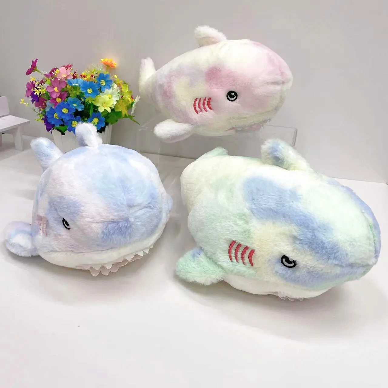 

new cute soft Cartoon shark Sofa cushion Trendy pretty Plush Pillow Creative funny Comfort Bedroom Decoration birthday gift