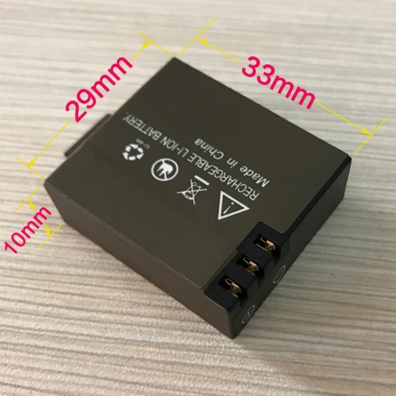 3.7V 300mAh 1.11Wh Camera Battery for Action Camera Video DV Spare Compatible Battery