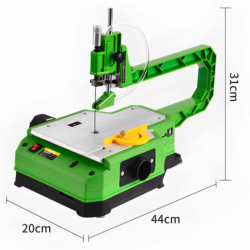 Seghetto alternativo per sega curva da tavolo elettrico Seghetto alternativo per piccola lavorazione del legno per uso domestico Macchina da taglio per incisione cava Sega a filo per latte multifunzionale