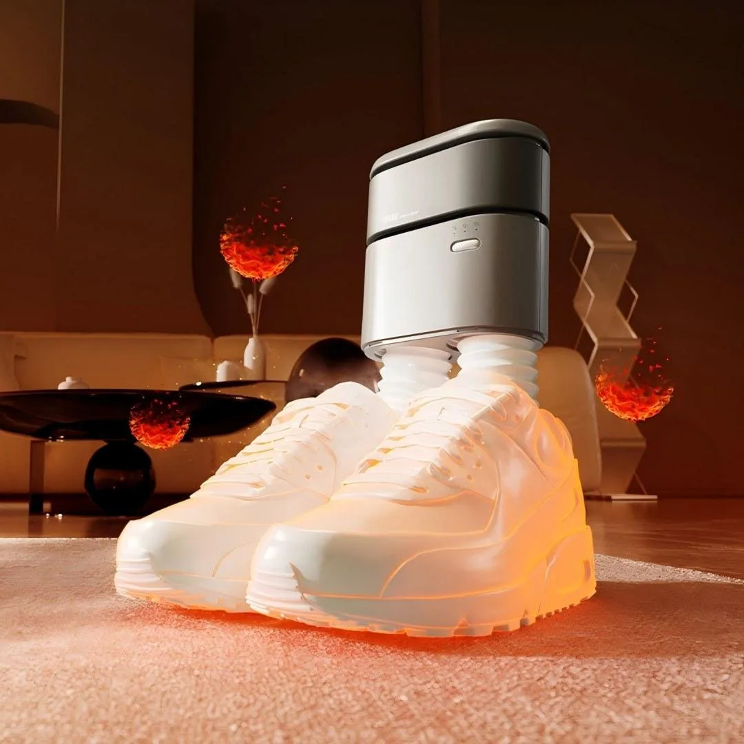 Sothing Sunshine Hot-air Shoes Dryer 220V 360° Intelligent Constant Heating 3/6/9h 3-level Timing 150mm Adjustable Length