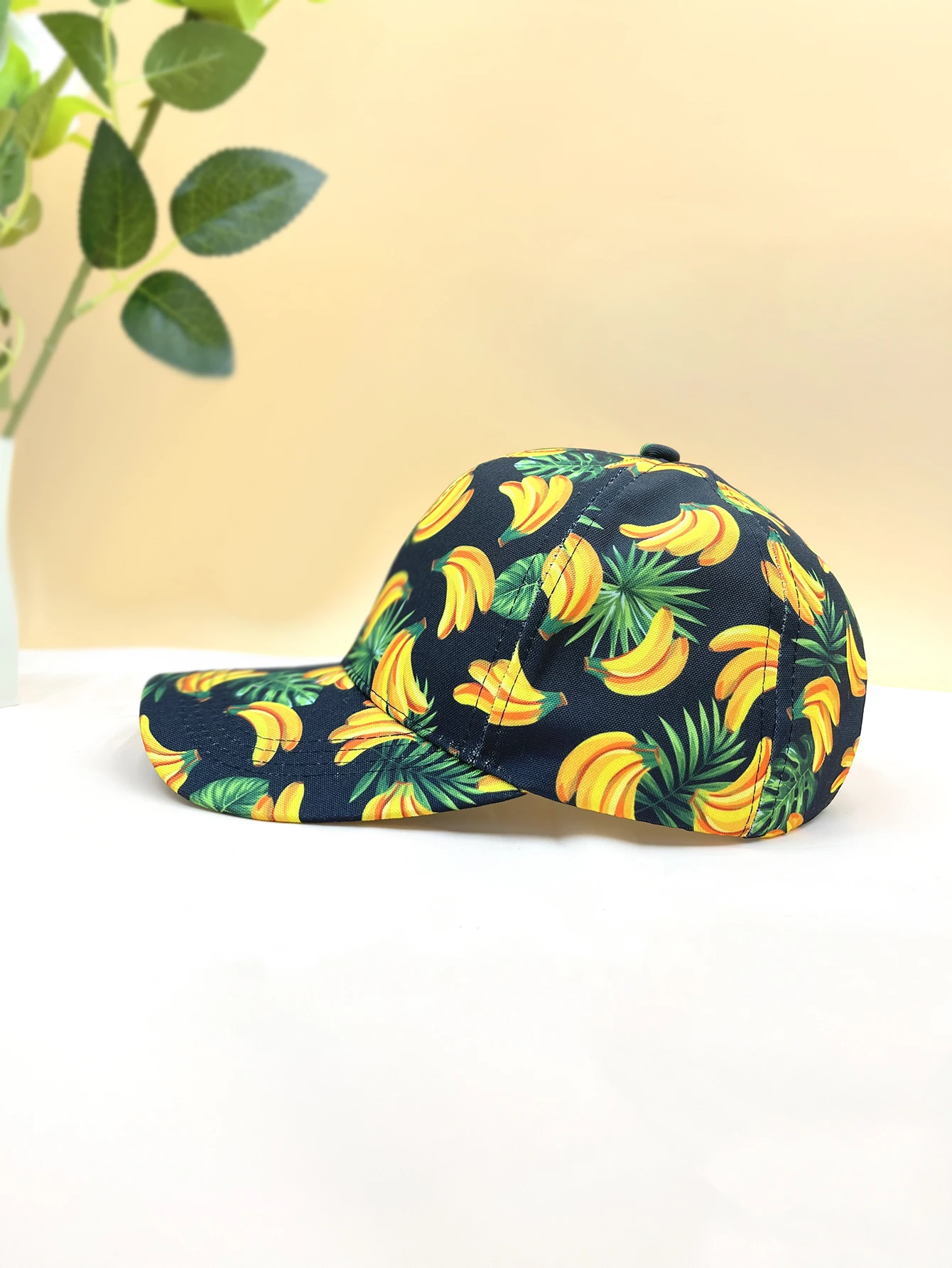 1Pc unisex banana fruit print baseball cap outdoor sunshade cap breathable sun hat