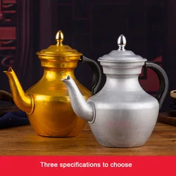 1.5L/2.5L Ethnic Old-Fashioned Butter Teapot Tibetan Milk Teapot Large Capacity Aluminum Kettle Make Tea Pot
